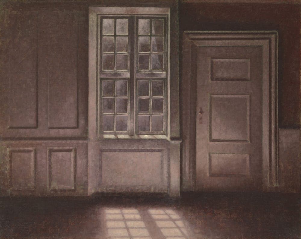 Moonlight, Strandgade 30, 1900. Oil on canvas, 16.1 × 20.1 in.
