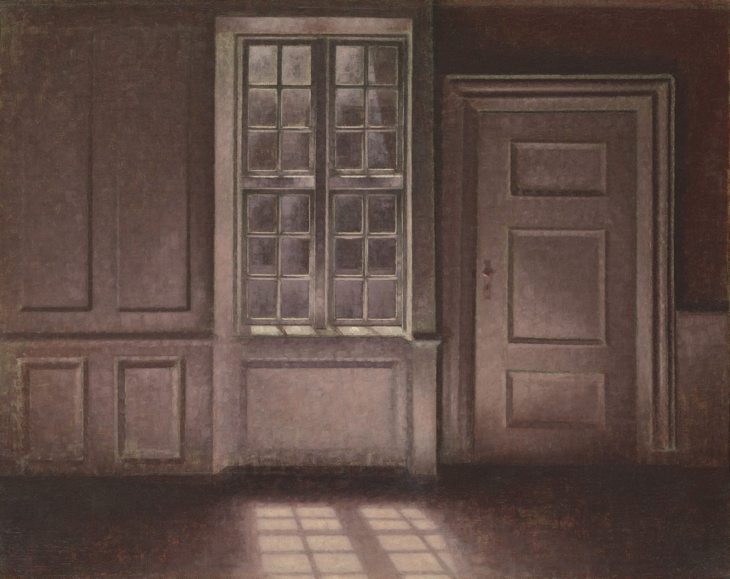 Moonlight, Strandgade 30, 1900. Oil on canvas, 16.1 × 20.1 in.