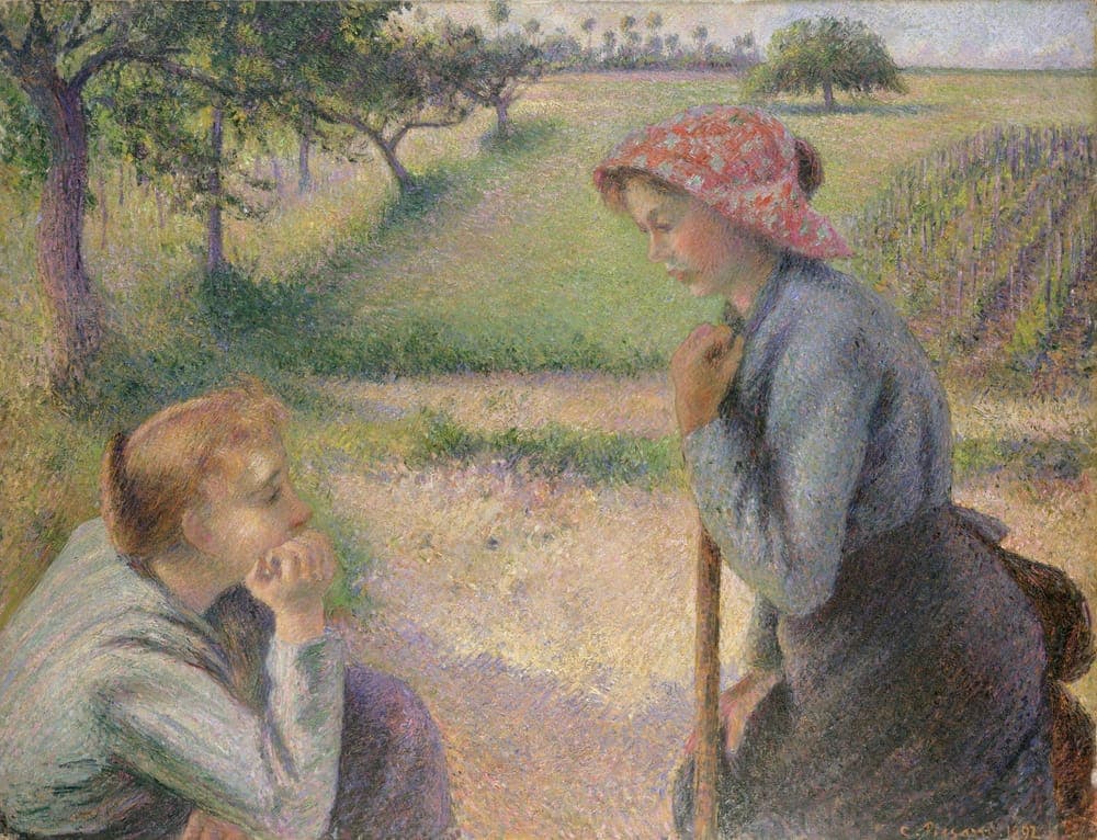 Two Young Peasant Women, 1891, oil on canvas.